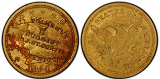 Historic 1854 New Orleans Gold Coin Returns Home 1854 New Orleans Quarter Eagle gold coin