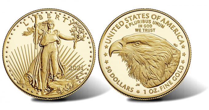 2021-W $50 Proof American Gold Eagle, Type 2