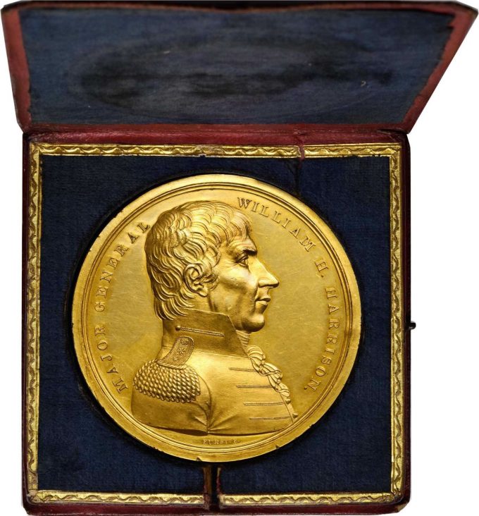 Congressional Gold Medal Awarded to Major General William Henry Harrison - obverse