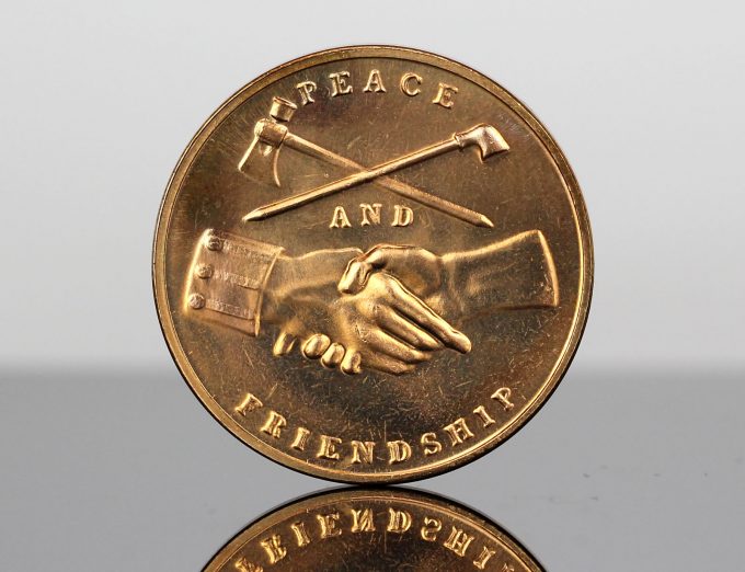 John Tyler Presidential Bronze Medal - Reverse