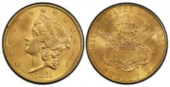 1861 Paquet $20 PCGS MS67 CAC