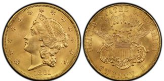 GreatCollections Purchases $24M in Rare Coins in 24 Hours 1861 Paquet $20 PCGS MS67 CAC