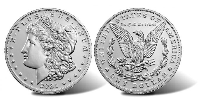 2021 Morgan Silver Dollar - Obverse and Reverse