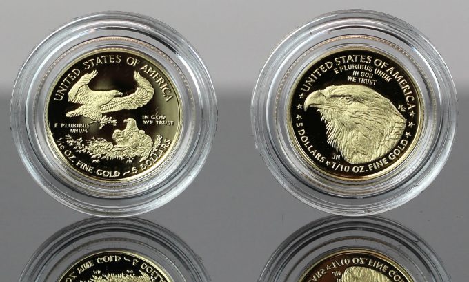 2021-W $5 Proof American Gold Eagles - Type 1 and Type 2