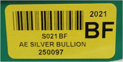 AE Silver Bullion code