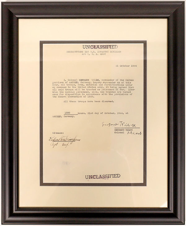 German surrender letter