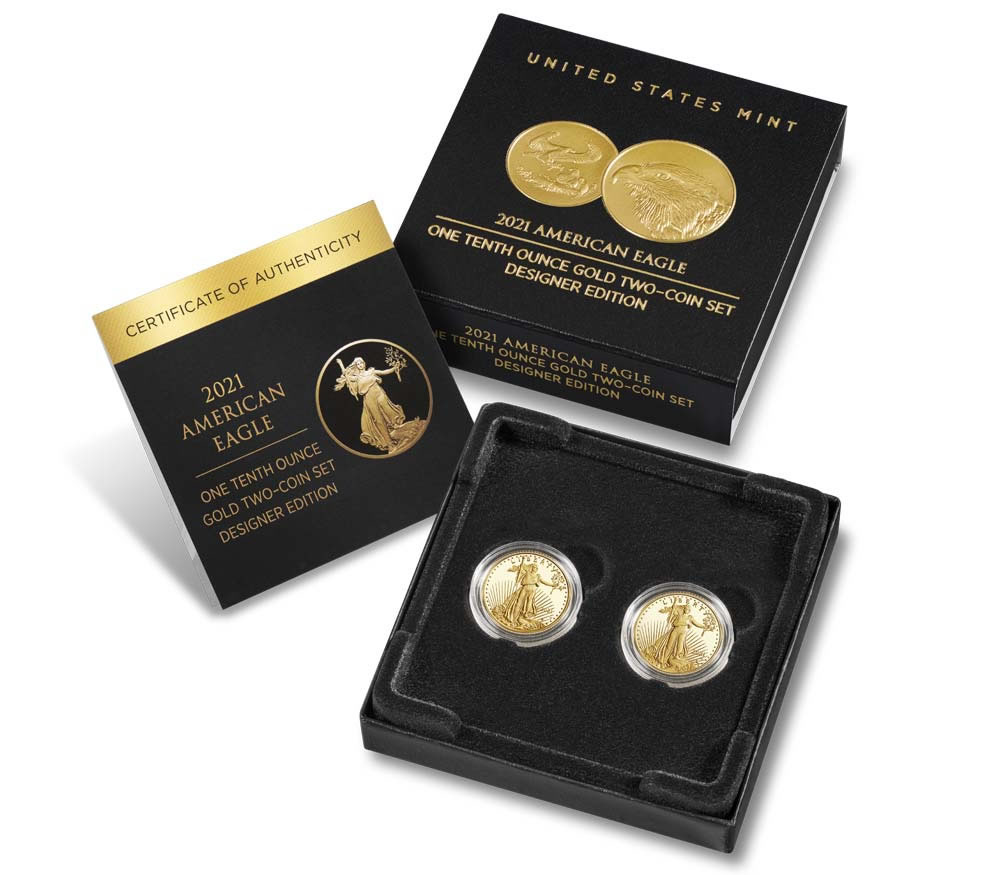 2021 1/10 oz Gold American Eagle $5 Coin BU 