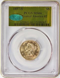 1857-S Liberty Gold Half Eagle