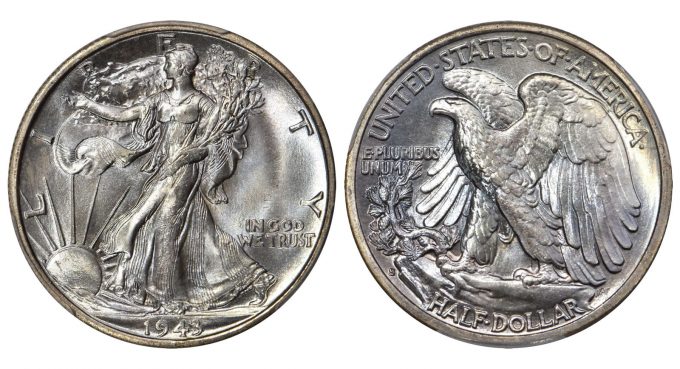 1943-S Walking Liberty Half Dollar