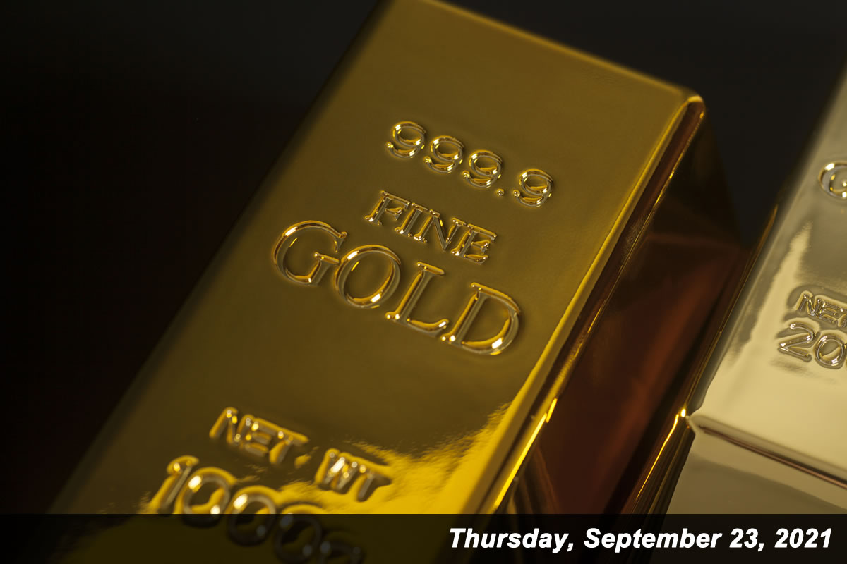 Gold ended at its lowest price since Aug. 10