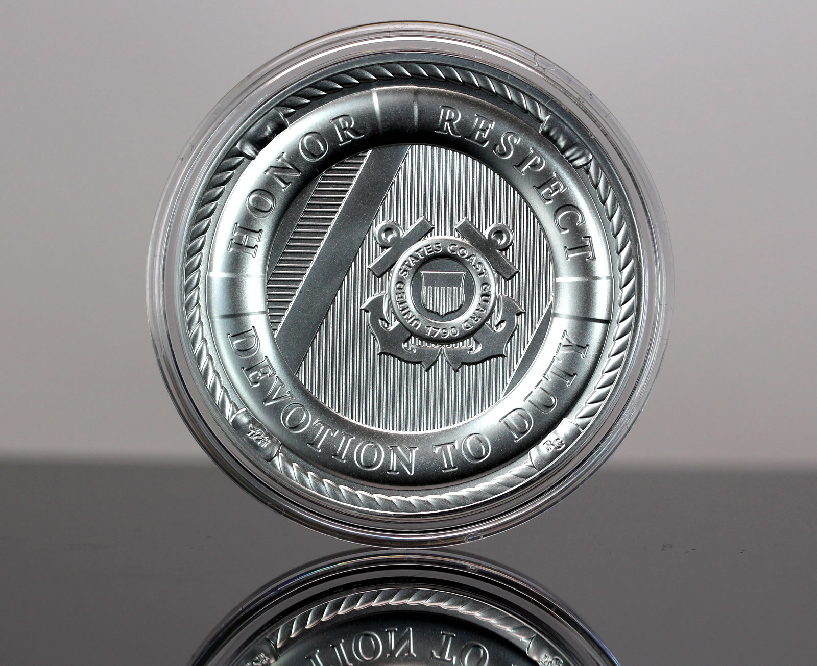 CoinNews photo U.S. Coast Guard Silver Medal - obverse