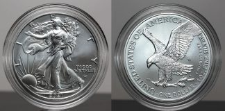 2022-W Uncirculated American Silver Eagle Release CoinNews photos 2021-W Uncirculated American Silver Eagle (obverse and reverse)