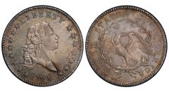 1794 50C O-105, T-3, High R.4, AU58+ PCGS