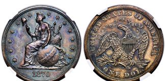 Carson City Rarities Highlight Heritage’s November U.S. Coins Auction 1870 $1 Dollar, Judd-1016, Pollock-1150, Low R.7, PR64 Brown NGC