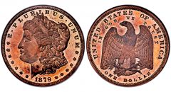 1879 $1 Morgan Dollar, Judd-1614, Pollock-1810, Low R.7, PR65 Red NGC