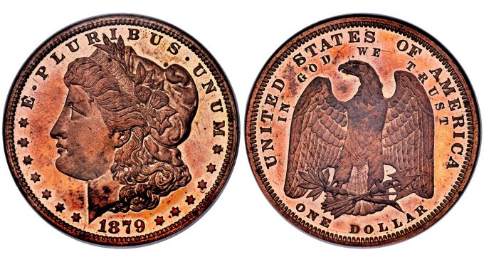 1879 $1 Morgan Dollar, Judd-1614, Pollock-1810, Low R.7, PR65 Red NGC