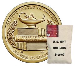 Bag of 2021-D American Innovation Dollars for North Carolina