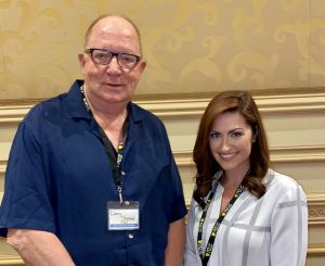 CSNS Convention Manager Larry Shepherd  and PCGS President Stephanie Sabin