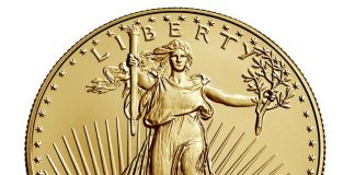 US Mint Sales: 2021-W Uncirculated Gold Eagle Debuts Mint image 2021-W $50 Uncirculated American Gold Eagle - obverse