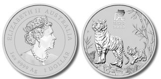 Perth Mint Gold and Silver Bullion Sales Surge in September Perth Mint images 2022 Australian Year of the Tiger 1oz Silver Bullion Coin