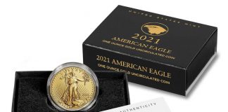 Redesigned 2021-W $50 Uncirculated American Gold Eagle Launch U.S. Mint product images 2021-W $50 Uncirculated American Gold Eagle