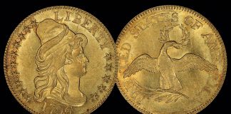 LRCA To Offer Gold Rarities In December Regency Auction $5-1796-6-OVER-5-SMALL-EAGLE-PCGS-MS62