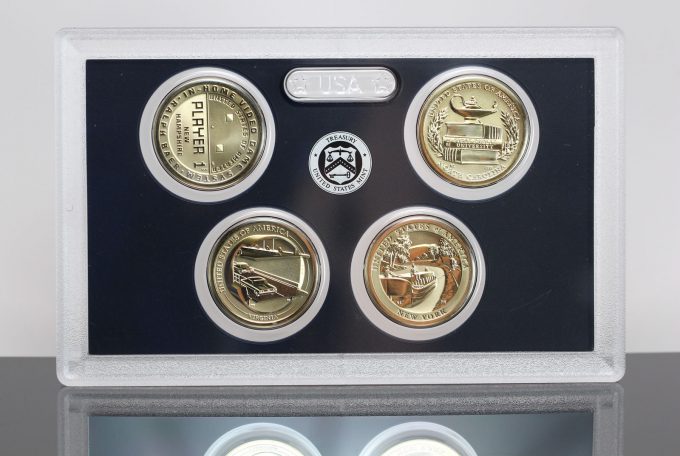 This CoinNews photo shows a 2021 American Innovation Dollar Reverse Proof Set