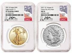 Illustrations of Ryder signed NGC labels