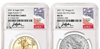 Former U.S. Mint Director David J. Ryder to Sign NGC Labels Illustrations of Ryder signed NGC labels
