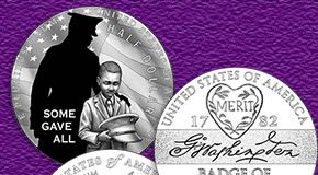 US Mint Product Schedule for 2022 Includes Commemoratives, Morgan Dollars and Peace Dollars Mint Purple Heart Hall of Honor Commemorative Coin designs