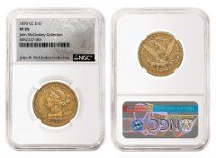 1870-CC Eagle graded NGC VF 25