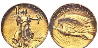 1907 UHR Gold Coin Realizes $4.75M in Transaction Between GreatCollections and Heritage Auctions 1907 Saint-Gaudens Ultra High Relief PCGS Proof-68 CAC