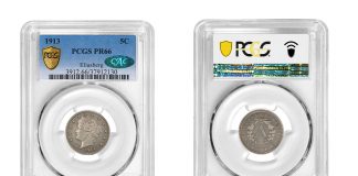 GreatCollections Acquires Three Rare Coins for $13.35 Million 1913 Liberty Head Nickel, graded PCGS MS-66 CAC