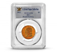 1822 Capped Bust Half Eagle, PCGS AU50