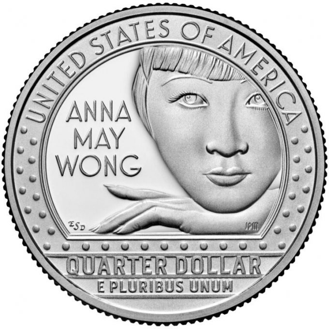2022-S Proof Anna May Wong quarter