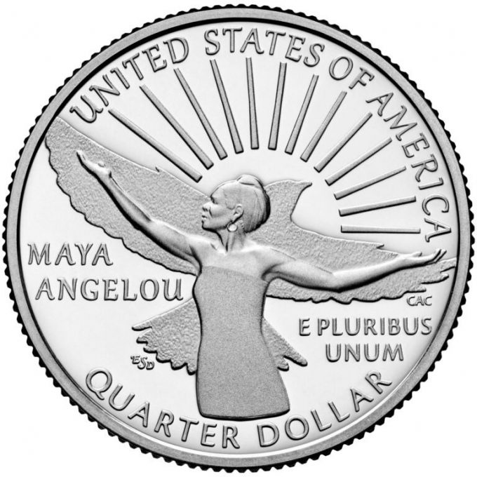 2022-S Proof Maya Angelou quarter