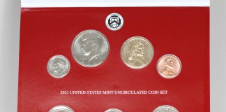 US Mint Sales: Newer Products Return to Top Spots Denver Folder from uncirculated 14-coin 2021 Mint Set