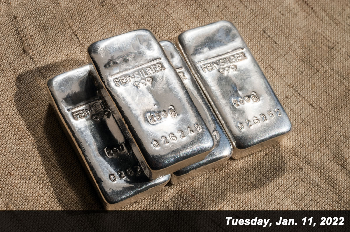 Silver rose 1.6% on Tuesday