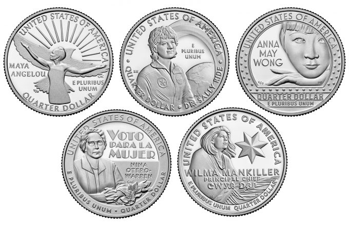 U.S. Mint images 2022 American Women Quarters