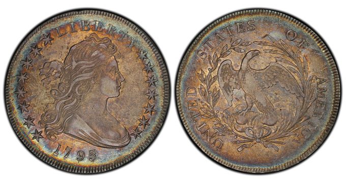 $1 1795 PCGS AU53