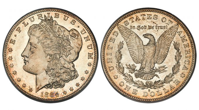 1884-S Dollar MS64+ PCGS