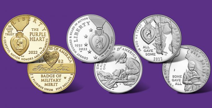 2022 National Purple Heart Hall of Honor Commemorative Coins