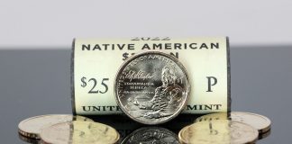 Fed Holds 16-Year Surplus of $1 Coins CoinNews photo of 2022 Ely S. Parker Native American $1 Coins