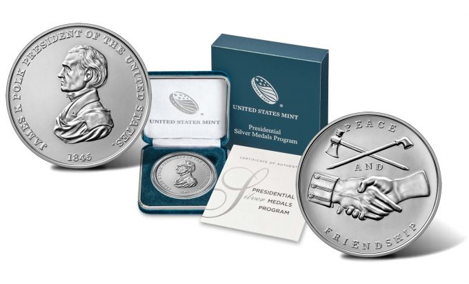 Product images James Polk Presidential Silver Medal