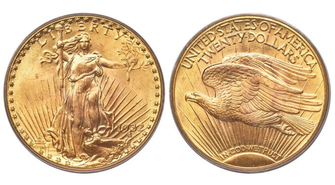 1932 Saint-Gaudens Double Eagle, MS65
