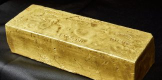 Heritage to Offer Gold Ingots from “Ship of Gold” Justh & Hunter MS Gold Ingot. 464.65 Ounces.