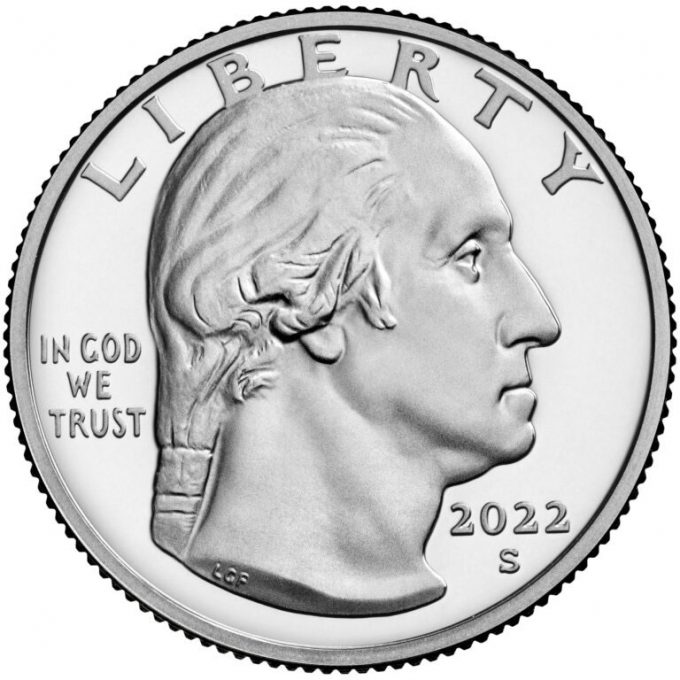 Mint image of 2022 quarter obverse