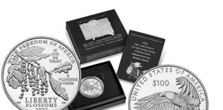 2022-W Proof American Platinum Eagle Depicts Freedom of Speech Product Images 2022-W Proof American Platinum Eagle