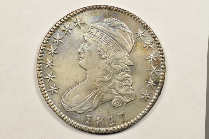 1817 Capped Bust Half Dollar, About Uncirculated (Lot 1050)