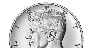 US Mint Sales: 2022 Kennedy Halves and Zachary Taylor Medal Debuts 2022-P Kennedy Half Dollar (obverse)